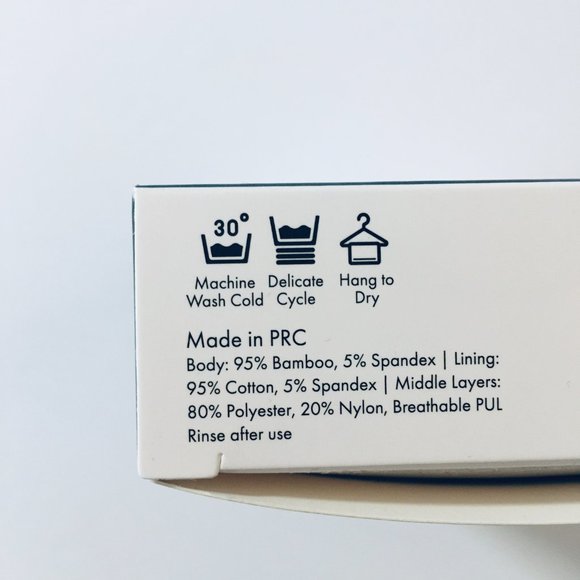 The Her. Inc XL Black Period Panties Maya Machine Washable Women's Underwear - Picture 13 of 16